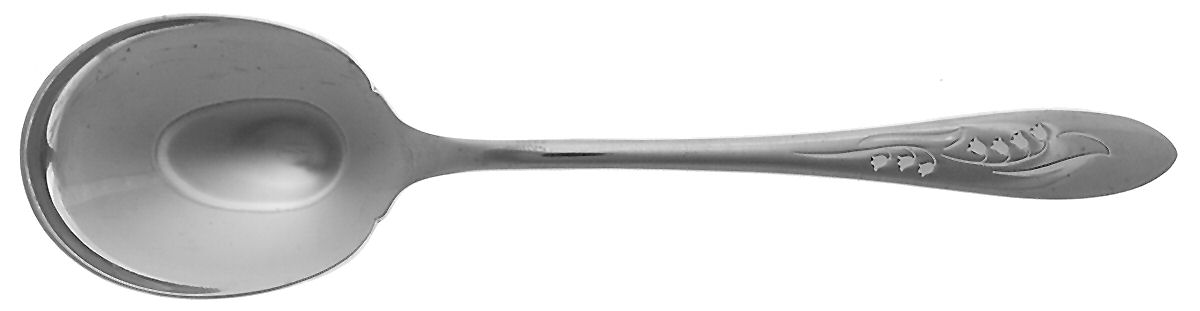 White Lily (Stainless) Sugar Spoon by Oneida Silver-1
