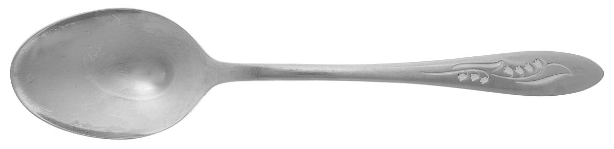 White Lily (Stainless) Place/Oval Soup Spoon by Oneida Silver-1