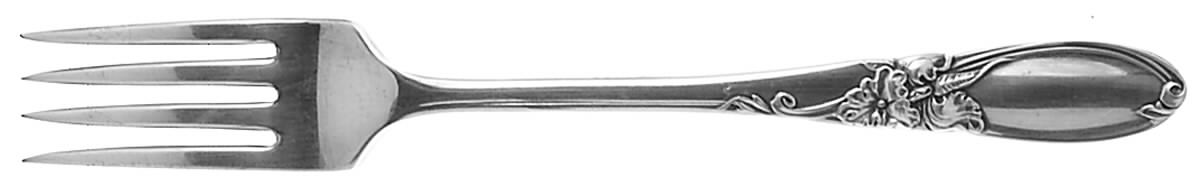White Orchid (Silverplate, 1953) Youth Fork by Oneida Silver-1