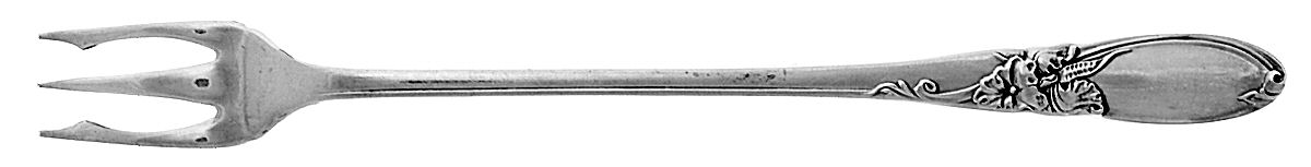White Orchid (Silverplate, 1953) Cocktail/Seafood Fork by Oneida Silver-1