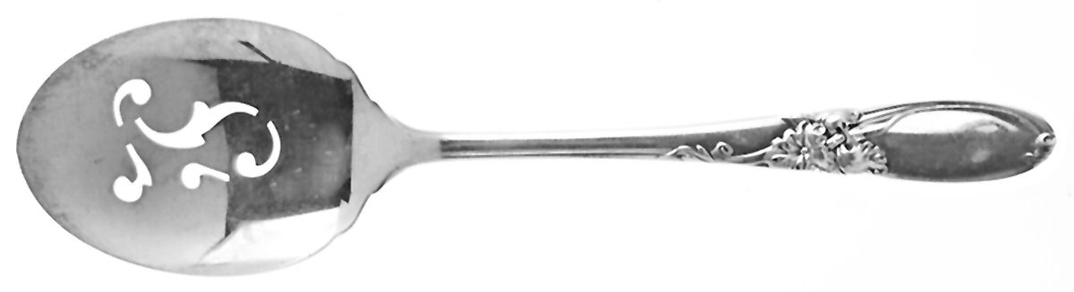White Orchid (Silverplate, 1953) Solid Bon Bon Spoon by Oneida Silver-1