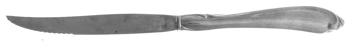 Whispering Sand (Stainless) Individual Steak Knife Hollow Handle by Oneida Silver-1