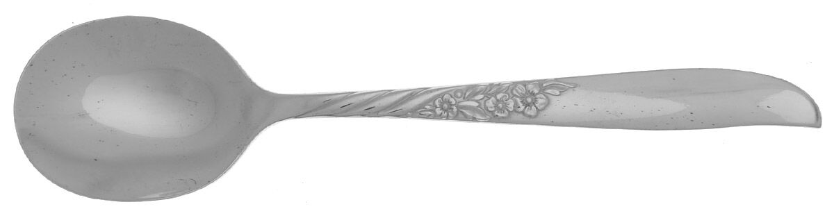 Wildwood I-Always (Silverplate, 1958) Round Bowl Soup Spoon (Cream Soup) HC by Oneida Silver-1