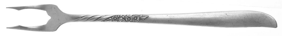 Wildwood I-Always (Silverplate, 1958) Short Handle Pickle/Olive Fork by Oneida Silver-1