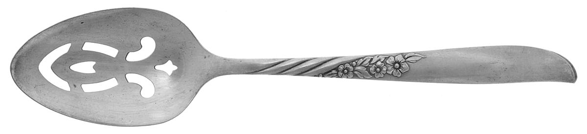 Wildwood I-Always (Silverplate, 1958) Pierced Tablespoon (Serving Spoon) by Oneida Silver-1