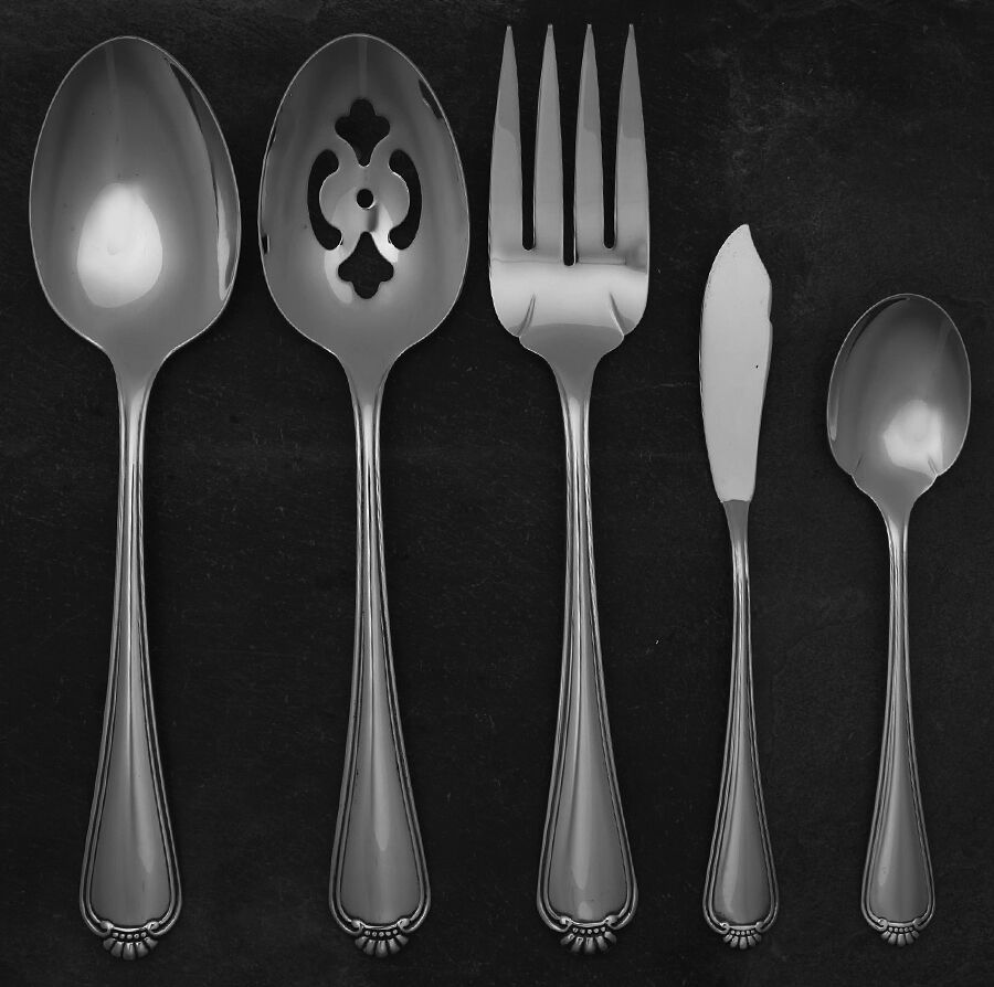 Winter Hill (Stainless) 5 Piece Hostess Set by Oneida Silver-1