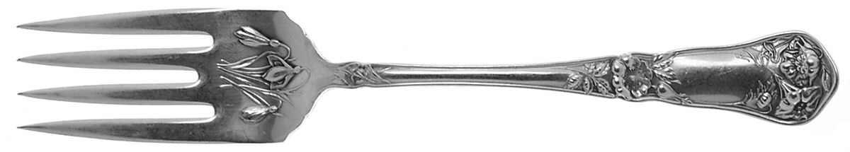 Wildwood II (Silverplate, 1908) Individual Salad Fork by Oneida Silver-1