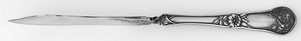 Wildwood II (Silverplate, 1908) Flat Twisted Handle Master Butter Knife by Oneida Silver-1