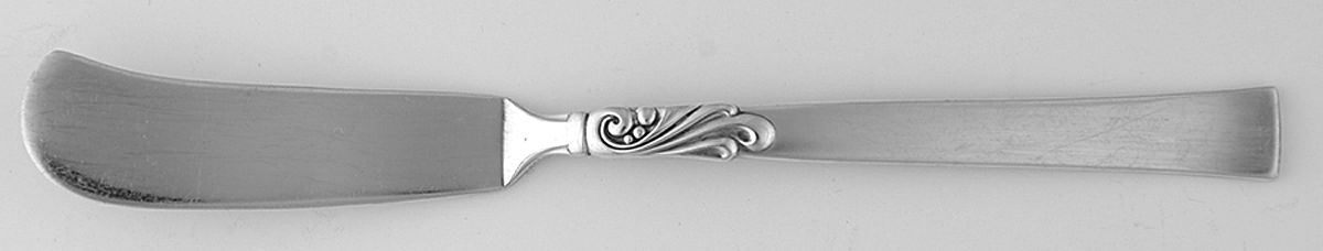 Wind Song (Silverplate, 1955) Flat Handle Master Butter Knife by Oneida Silver-1