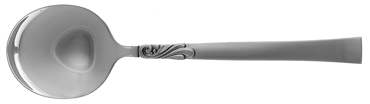 Wind Song (Silverplate, 1955) Round Bowl Soup Spoon (Cream Soup) by Oneida Silver-1