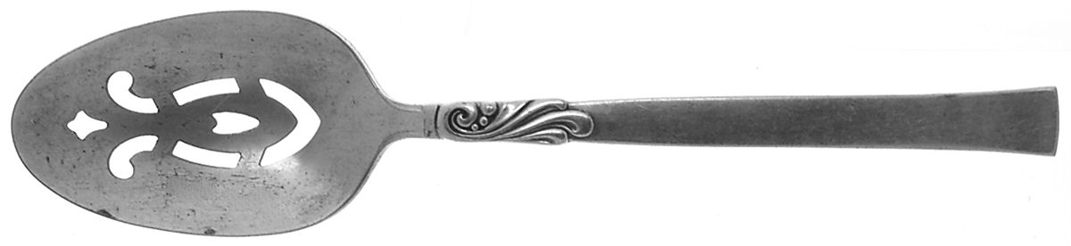 Wind Song (Silverplate, 1955) Pierced Tablespoon (Serving Spoon) by Oneida Silver-1