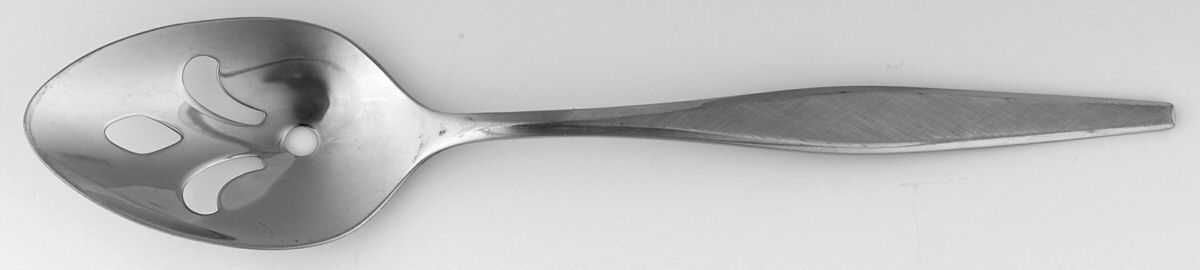 Windrift (Stainless) Pierced Tablespoon (Serving Spoon) by Oneida Silver-1