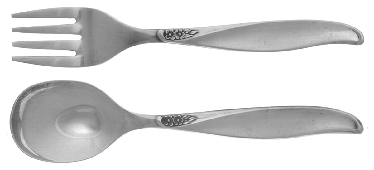 Winsome I (Silverplate, 1959) 2 Pc Baby Set (BF, BS) by Oneida Silver-1