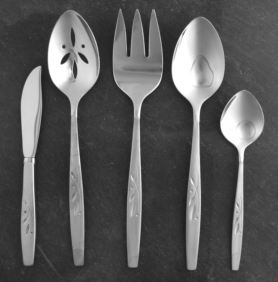 Will O' Wisp (Stainless) 5 Piece Hostess Set by Oneida Silver-1