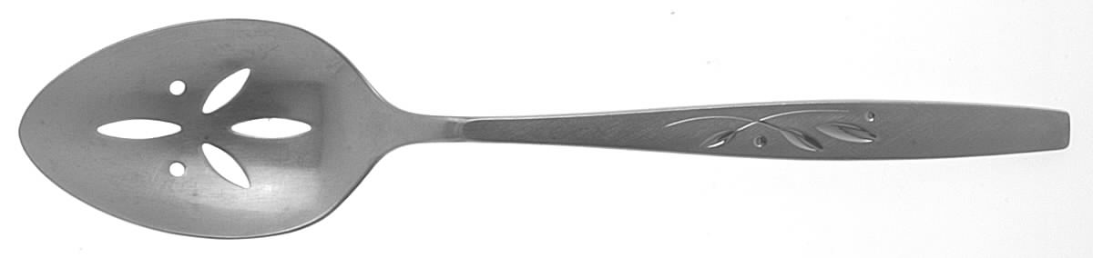 Will O' Wisp (Stainless) Pierced Tablespoon (Serving Spoon) by Oneida Silver-1