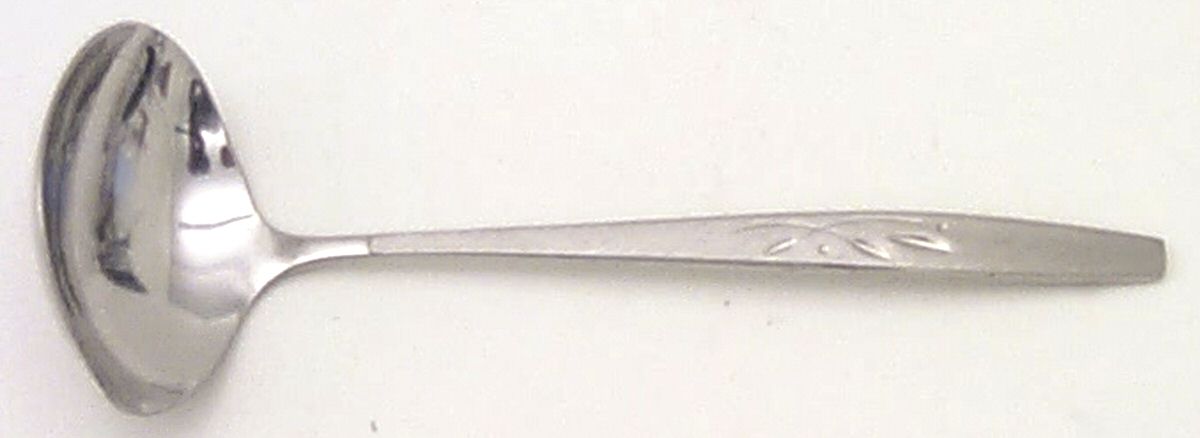 Will O' Wisp (Stainless) Solid Piece Cream Ladle by Oneida Silver-1
