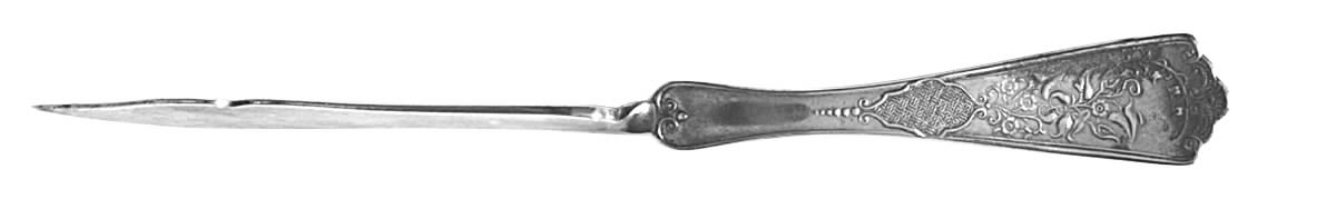 William Penn (Sliverplate, 1899) Flat Twisted Handle Master Butter Knife by Oneida Silver-1