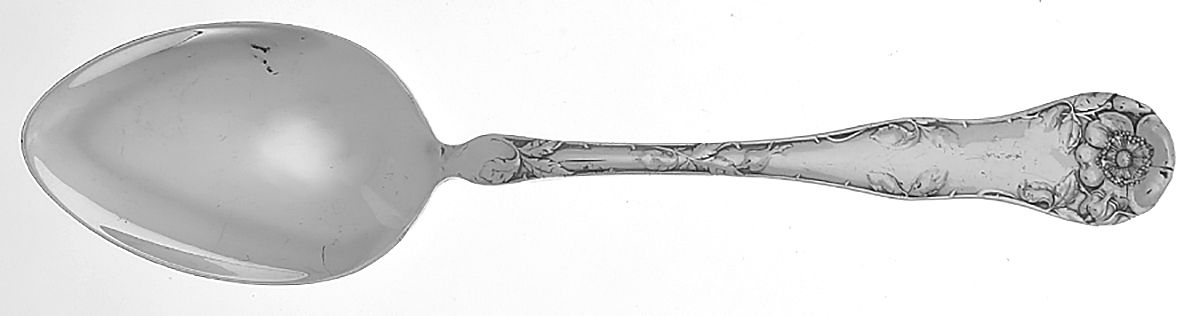 Wild Rose (Silverplate, 1904) Tablespoon (Serving Spoon) by Oneida Silver-1