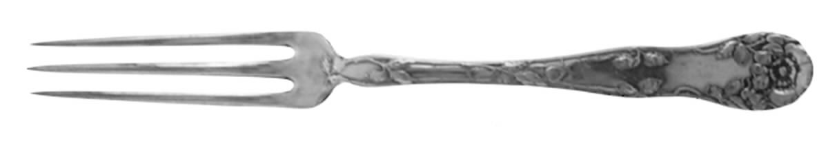 Wild Rose (Silverplate, 1904) Strawberry Fork by Oneida Silver-1