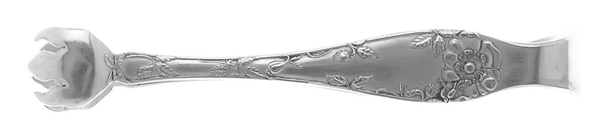 Wild Rose (Silverplate, 1904) Sugar Tongs by Oneida Silver-1