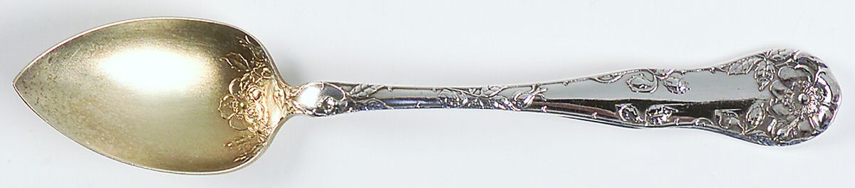 Wild Rose (Silverplate, 1904) Fruit/Orange Spoon by Oneida Silver-1