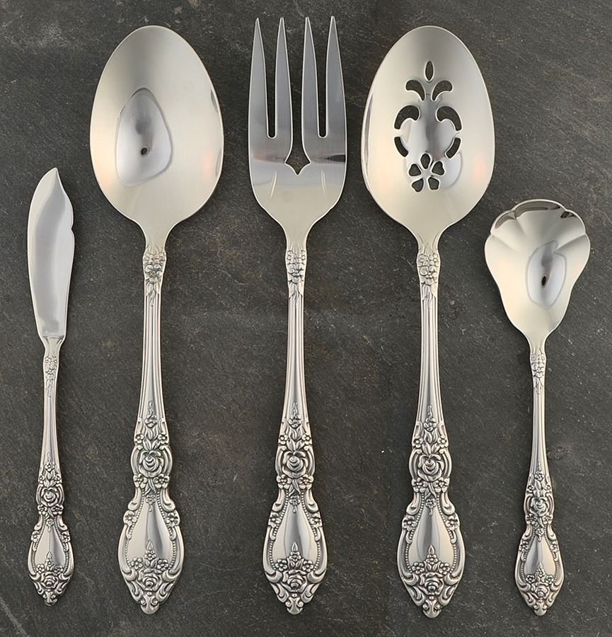 Wordsworth (Stainless) 5 Piece Hostess Set by Oneida Silver-1