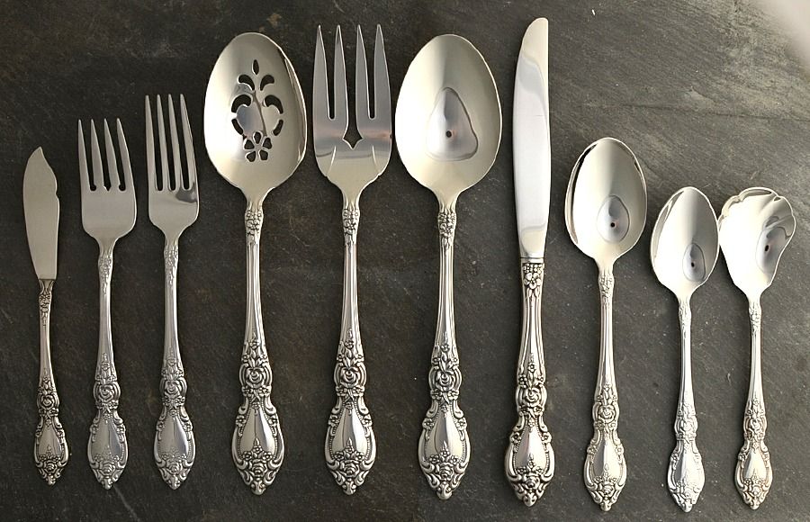Wordsworth (Stainless) 45 Piece Starter Set by Oneida Silver-1