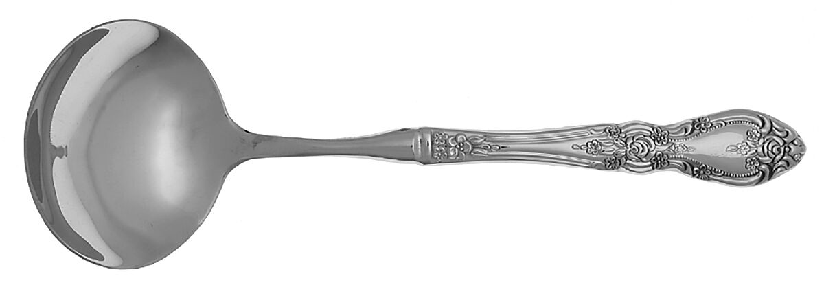 Wordsworth (Stainless) Gravy Ladle with No Spout Stainless Bowl HC by Oneida Silver-1