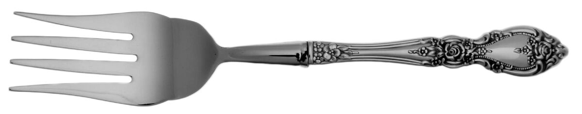 Wordsworth (Stainless) Cold Meat Fork Large, Stainless Tines HC by Oneida Silver-1