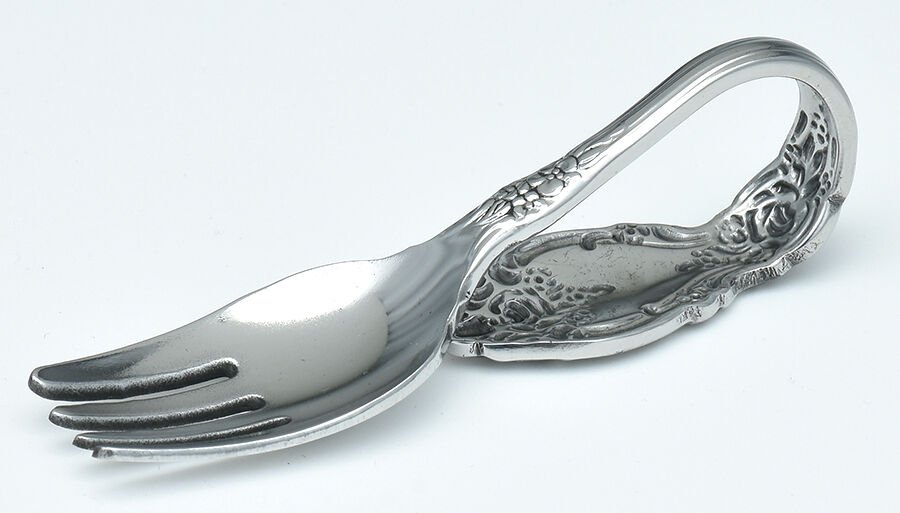 Wordsworth (Stainless) Baby Fork with Curved Handle HC by Oneida Silver-1