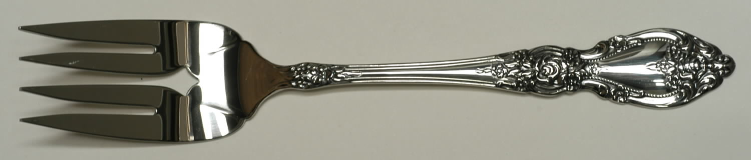 Wordsworth (Stainless) Medium Solid Cold Meat Serving Fork by Oneida Silver-1