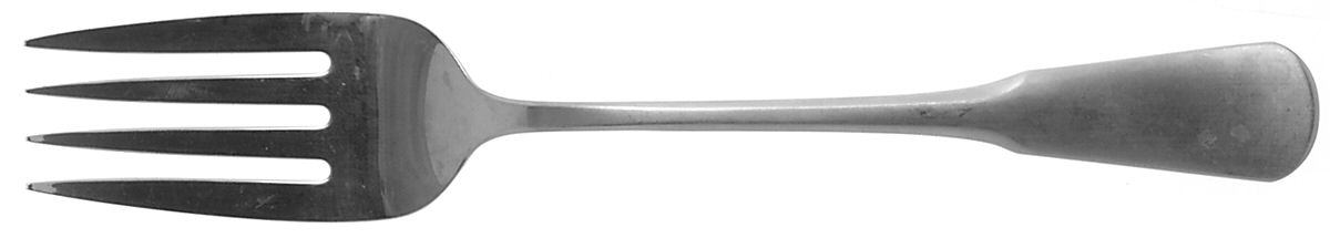 Yankee Clipper (Stainless) Medium Solid Cold Meat Serving Fork by Oneida Silver-1