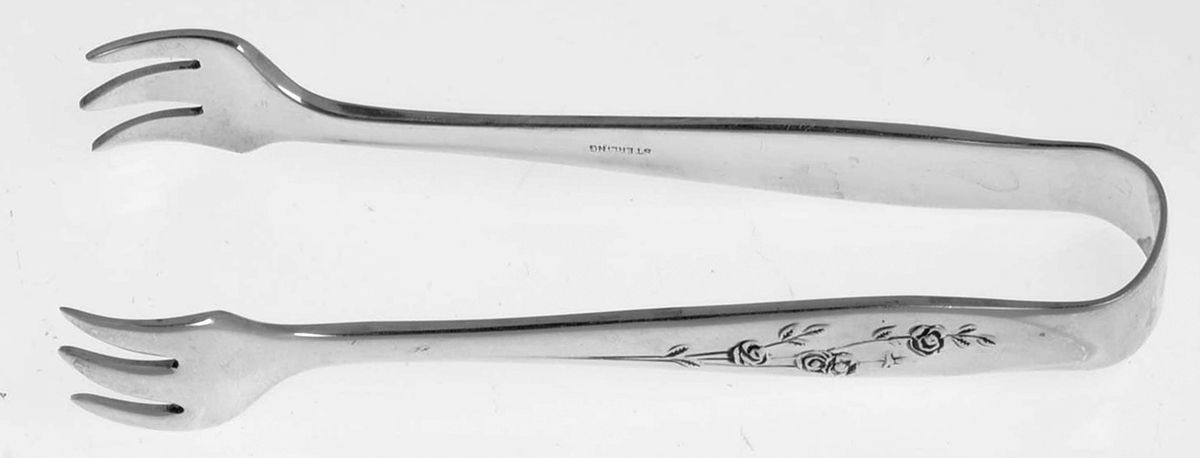Young Love (Sterling, 1958) Sugar Tongs by Oneida Silver-1