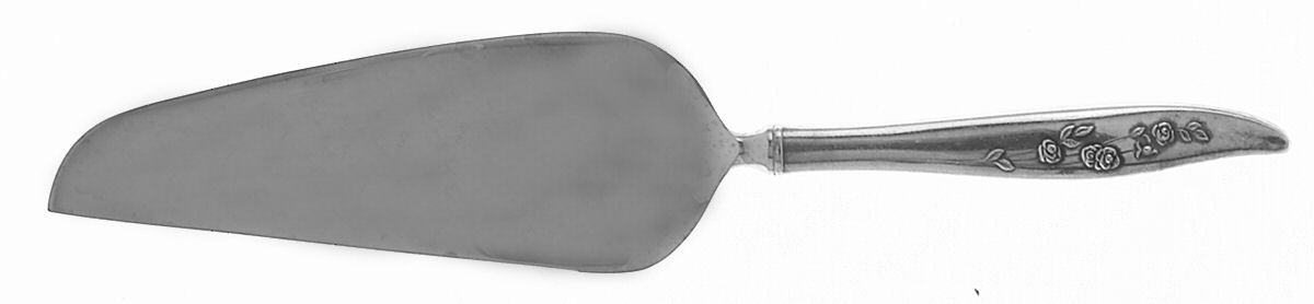 Young Love (Sterling, 1958) Pie & Cake Server with Stainless Blade by Oneida Silver-1