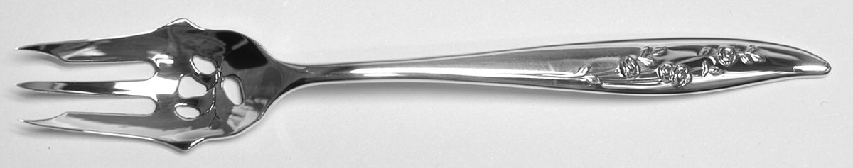 Young Love (Sterling, 1958) Pickle Fork Pierced with Short Handle HC by Oneida Silver-1