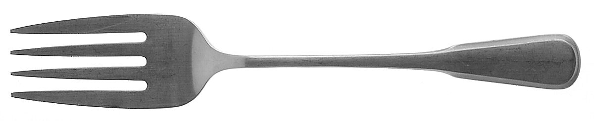 Yorktowne (Stainless) Medium Solid Cold Meat Serving Fork by Oneida Silver-1