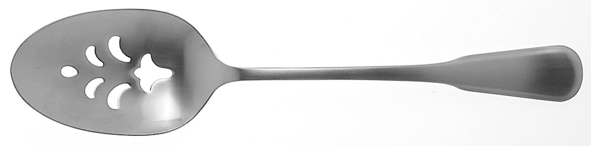 Yorktowne (Stainless) Pierced Tablespoon (Serving Spoon) by Oneida Silver-1
