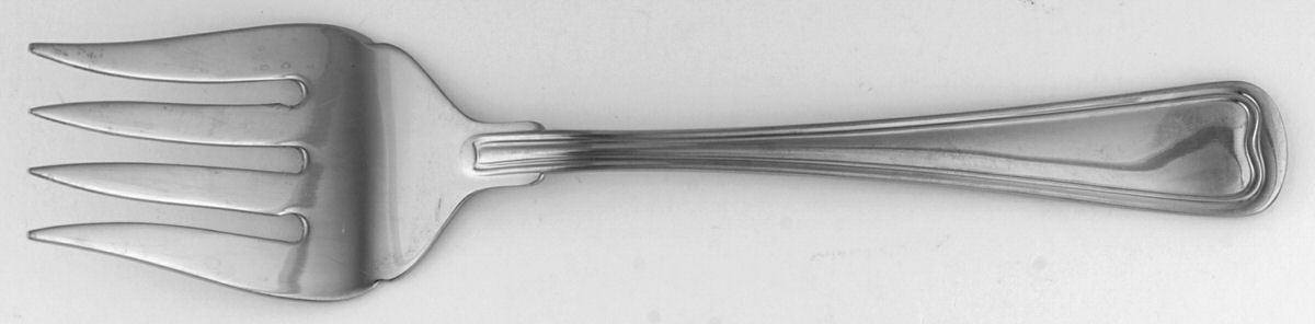 OLC1 (STAINLESS) Medium Solid Cold Meat Serving Fork by Olde Chelsea-1