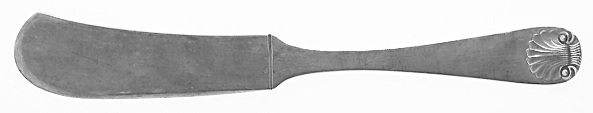 Windsor Shell (Sterling, 1967) Flat Handle Master Butter Knife by Old Newbury-1