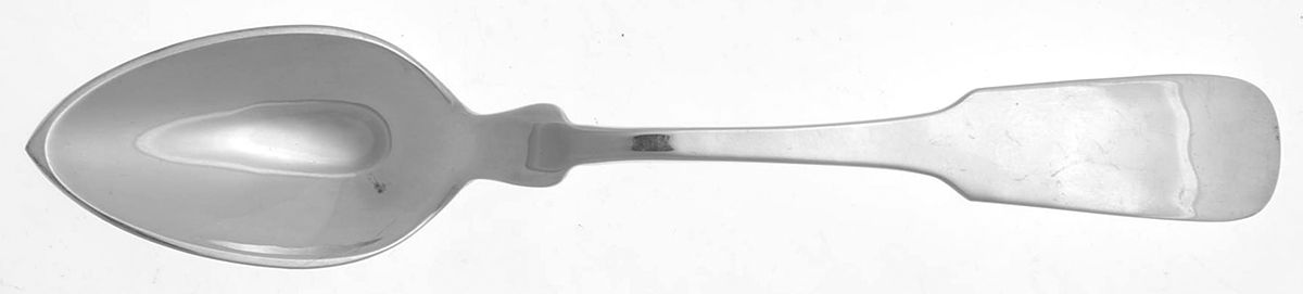 Fiddleback-Old (Sterling, 1810) Orange Spoon by Old Newbury-1