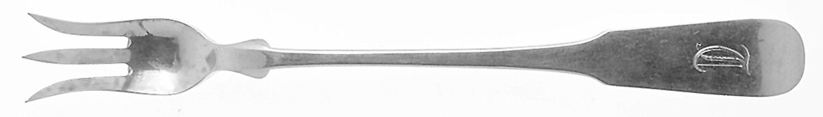 Fiddleback-Old (Sterling, 1810) Cocktail/Seafood Fork by Old Newbury-1