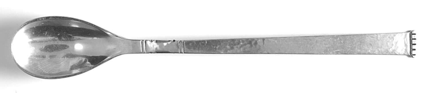 Karen (Sterling, 1939) Pierced Bowl Short Handle Olive Spoon by Old Newbury-1