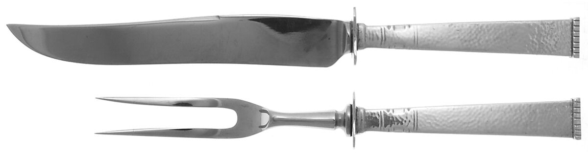 Karen (Sterling, 1939) 2 Piece Small Carving Set W/ Sterling Guard by Old Newbury-1