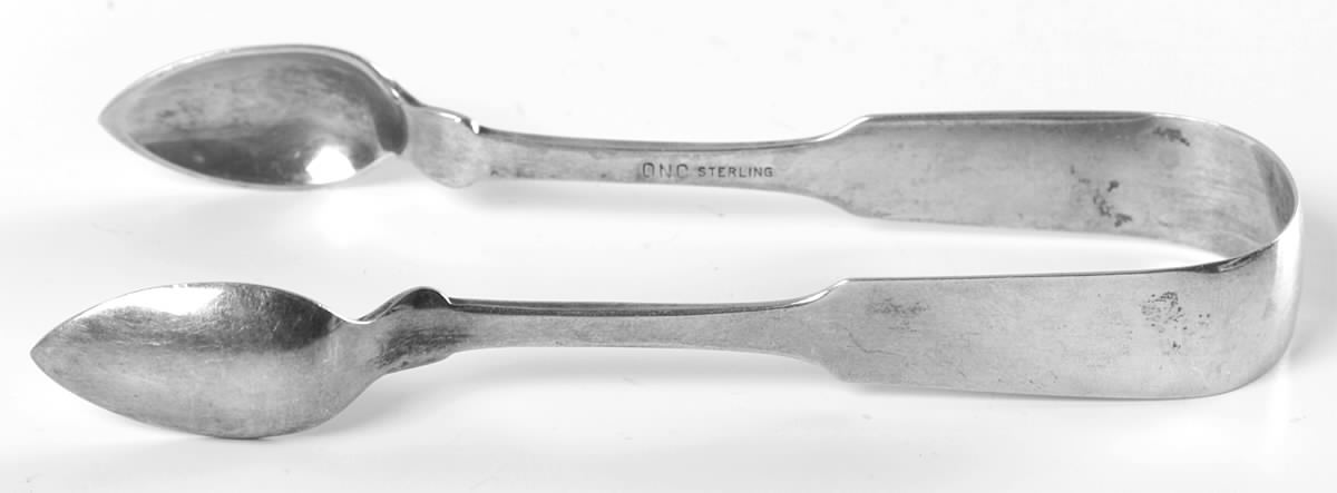 Moulton (Sterling, 1800) Sugar Tongs by Old Newbury-1
