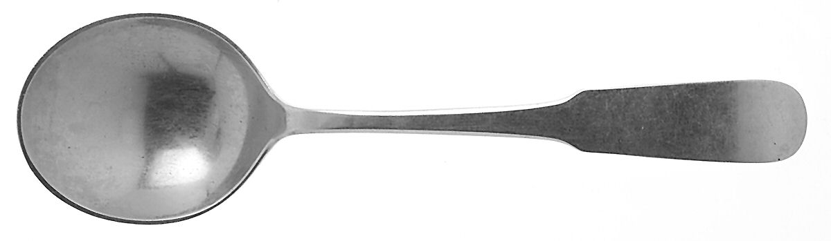 Moulton (Sterling, 1800) Round Bowl Soup Spoon (Bouillon) by Old Newbury-1
