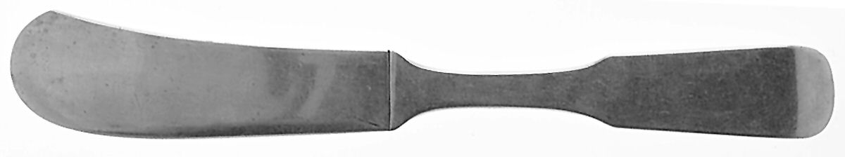 Moulton (Sterling, 1800) Flat Handle Butter Spreader by Old Newbury-1
