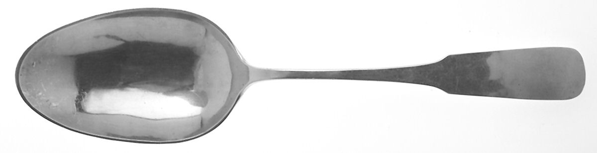 Moulton (Sterling, 1800) Large Solid Serving Spoon by Old Newbury-1
