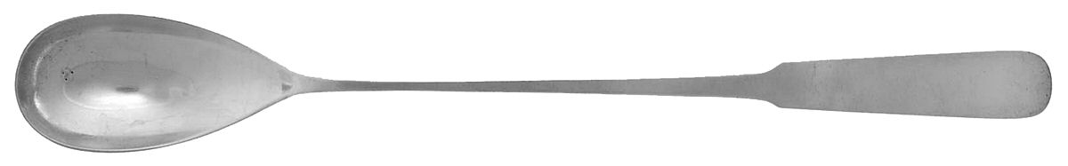 Moulton (Sterling, 1800) Large Solid Pitcher Spoon by Old Newbury-1