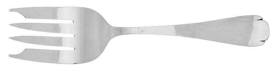 Newburyport (Sterling, 1960) Medium Solid Cold Meat Serving Fork by Old Newbury-1