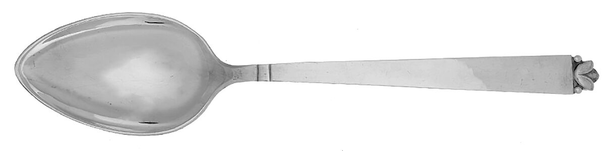 Oak Leaf (Sterling, 1939, No Signature Marks) Tablespoon (Serving Spoon) by Old Newbury-1